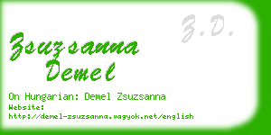 zsuzsanna demel business card